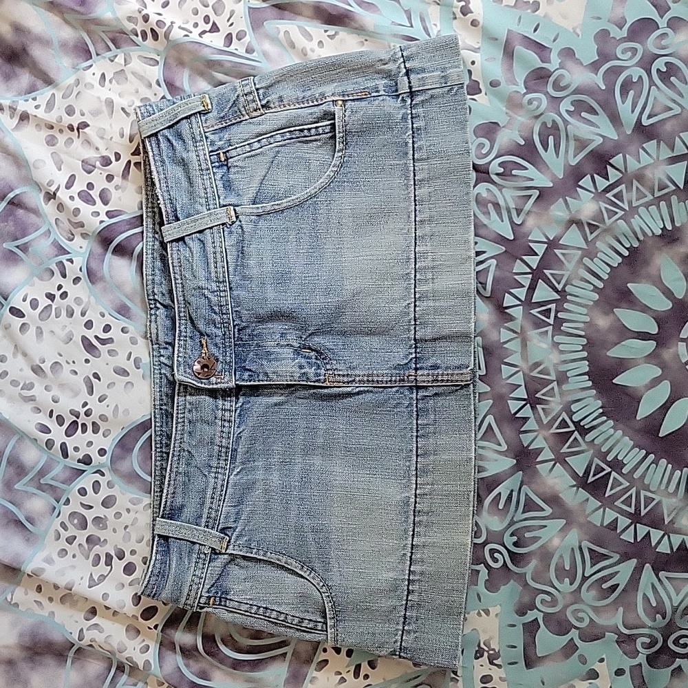 GUC X2 denim mini skirt